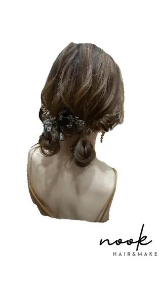 ヘアアレンジ hair&make nookのヘアスタイル