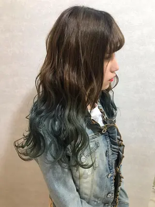 ロング カラー 🧡色落ちまで2度綺 麗なカラー🧡ヨシキのヘアスタイル