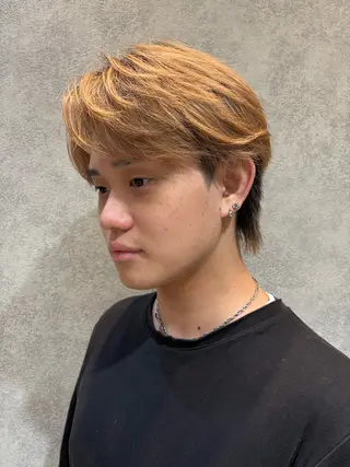 ショート パーマ ヘアアレンジ 🧶ブリーチカラー TERU🧶のヘアスタイル