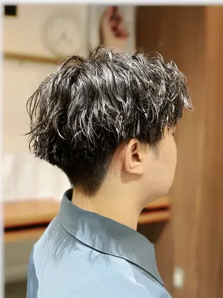 ショート パーマ メンズ メンズショート/ メンズ美容師/怜哉のヘアスタイル