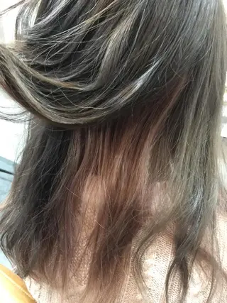 ロング メンズスタイル バレイヤージュ　齋藤のヘアスタイル