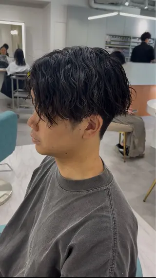 パーマ メンズ 藤川 克己のヘアスタイル
