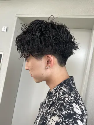 ショート パーマ メンズ メンズ似合わせ🪞 kotoriのヘアスタイル