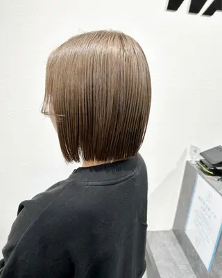 ミディアム WARP/縮毛矯正 山野辺のヘアスタイル