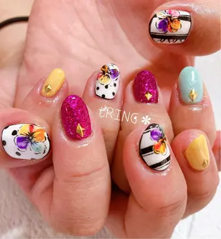 ネイル tRING* しいの木台のネイルデザイン