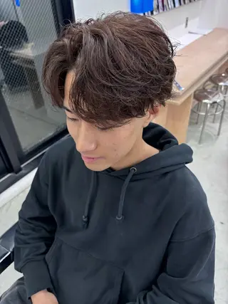 カラー パーマ メンズ 土岐 仁/メンズ専門 パーマ特化美容師🌀のヘアスタイル