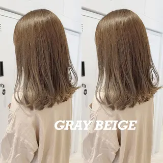 ミディアム カラー ヘアアレンジ 佐々木 裕一のヘアスタイル
