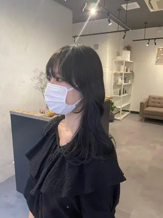 ロング カラー 👑髪質改善カラー 中垣斗希のヘアスタイル