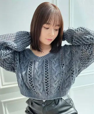 ミディアム チダアキフミ Ash大森のヘアスタイル