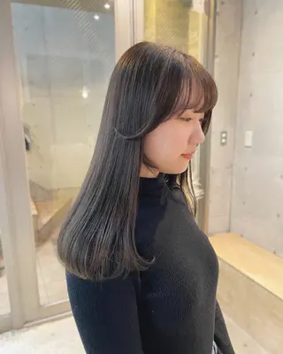 ロング カラー 【表参道】Ruri デジタルパーマのヘアスタイル