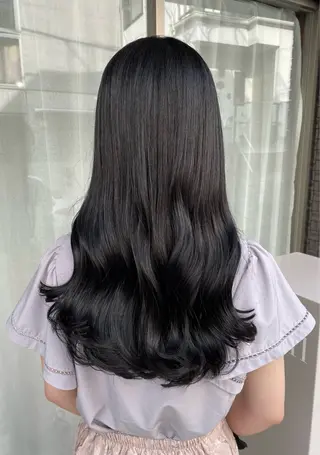 セミロング カラー グレージュ/レイヤー /韓国ヘア/RISAのヘアスタイル