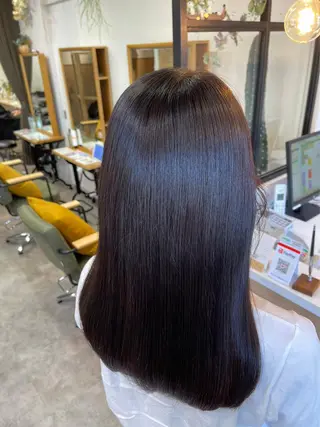 ロング カラー 髪質改善/縮毛矯正/ 艶カラー/ヘッドスパのヘアスタイル