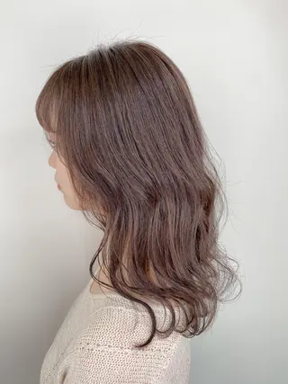 セミロング カラー 【透明感、艶髪】西村 有司のヘアスタイル