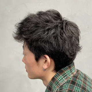 ショート パーマ ヘアアレンジ メンズ fifth 石川 凪のヘアスタイル