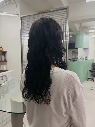 ロング パーマ ロングパーマ/ボブ/ 表参道/aoba🩵のヘアスタイル