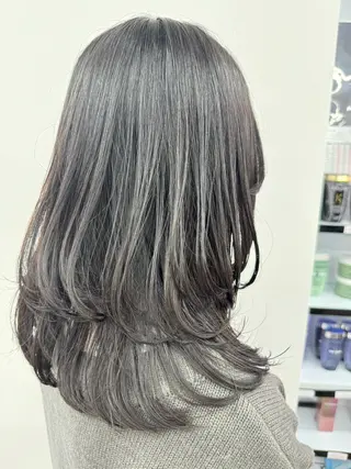 セミロング 🌿佐山 絵梨佳🌿 Recharme新保のヘアスタイル