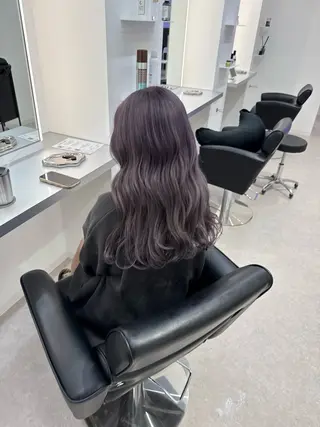 ロング カラー ブリーチ/艶カラー 💎koharu💎のヘアスタイル