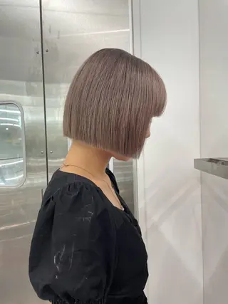 ショート カット×ブリーチカ ラー‪/yuNa🩶のヘアスタイル