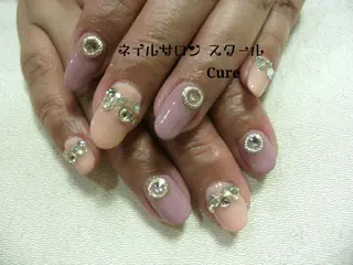 ミディアム ネイル ネイルサロン Cureのネイルデザイン