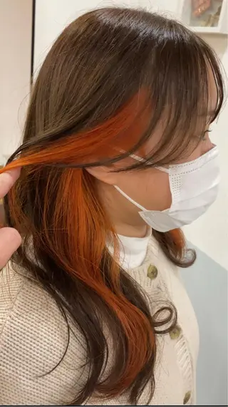 セミロング カラー 韓国ヘア🇰🇷 スズキのヘアスタイル