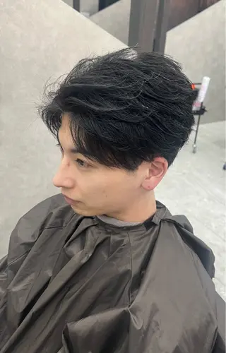 ショート メンズ 髪質改善×透明感× 小顔/店長 河井雄貴のヘアスタイル
