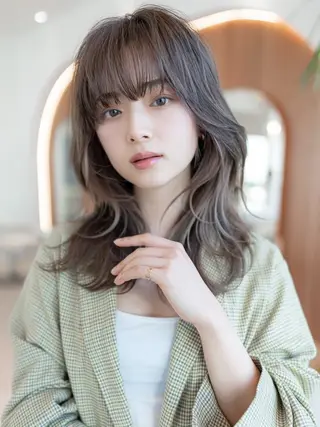 セミロング 渋谷メンズ特化/ mayukoのヘアスタイル
