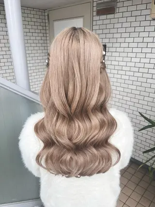 ロング 参列♡デートゆるふわ ヘアメイク🎀みゆうのヘアスタイル