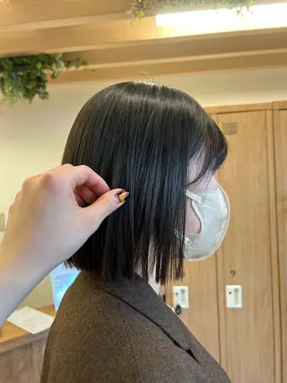 ミディアム 透明感カラー レイヤー/むつきのヘアスタイル