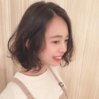 ミディアム くせ毛×ショート 上岡勇祐のヘアスタイル