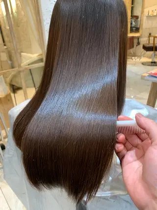 セミロング カラー 銀座《髪質改善》 垢抜け✨布施拓也のヘアスタイル