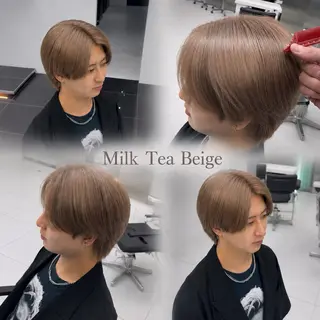 ショート カラー メンズ 宗形 建哉/渋谷のヘアスタイル
