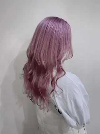 ロング カラー ムラ修正.ブリーチ エクステ🤍アミルのヘアスタイル