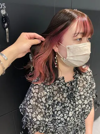 ミディアム カラー ヘアアレンジ 当日予約⭕️ JUNYAのヘアスタイル