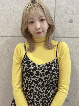 カラー ミディアム 韓国ヘア🇰🇷船橋 髪質改善/上野愛果のヘアスタイル