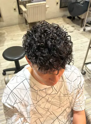 パーマ メンズ 梅田マンツーマン メンズ特化美容師のヘアスタイル
