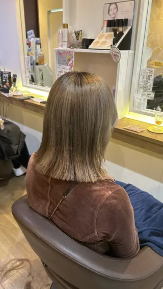 ミディアム カラー カツキ/GARTE 代官山のヘアスタイル