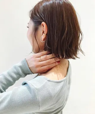 ショート カラー k-twoたき✨艶感 カラー/美髪矯正のヘアスタイル