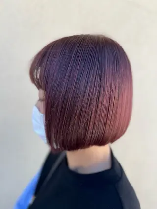 ミディアム カラー Sagedoue ユイのヘアスタイル