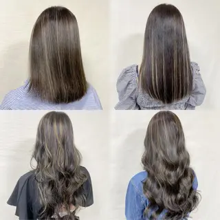 セミロング カラー ヘアアレンジ 髪質改善【縮毛矯正】 北千住 田邉 澪のヘアスタイル