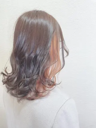 セミロング カラー ❣️モードケイズ塚口 和田一将のヘアスタイル