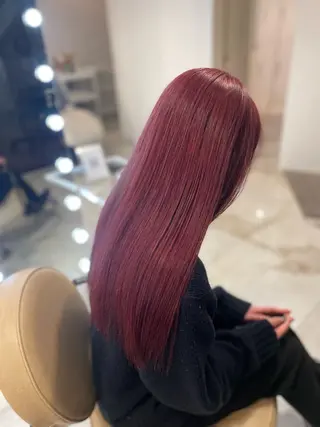 セミロング カラー KOGA／ パーマモデル募集のヘアスタイル