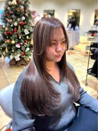 ロング カラー 小顔レイヤー💗 木村実樹のヘアスタイル