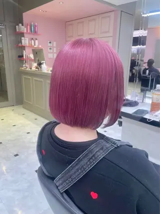 ミディアム カラー 透明感カラー/ ブリーチ/💓パタオのヘアスタイル