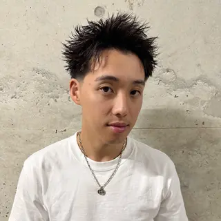 ショート パーマ メンズ 亀井隆汰/メンズ専門 パーマ特化美容師のヘアスタイル