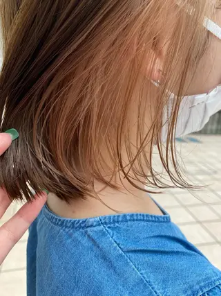ミディアム カラー タカノ ノゾミのヘアスタイル