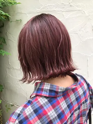 ミディアム カラー 三代 ゆりあのヘアスタイル