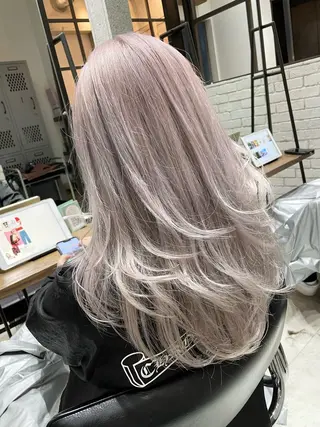 ロング カラー パーマ ヘアアレンジ バレイヤージュ/ 髪質改善/渡邉悟🌱のヘアスタイル