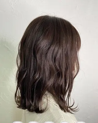 ミディアム 大良 彩水のヘアスタイル