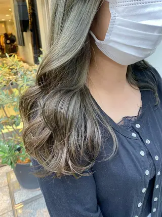 セミロング カラー ヘアアレンジ マツエク・マツパ 透明感カラー🫧ヘア セット🫧松本菜月の眉毛・アイブロウイメージ