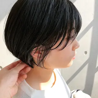 ショート カラー パーマ ヘアアレンジ メンズ キッズ ネイル マツエク・マツパ ショート/ボブ /パーマ🌿柏原良亮のヘアスタイル